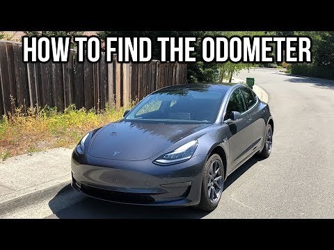 How To Find The Odometer on a Tesla Model 3