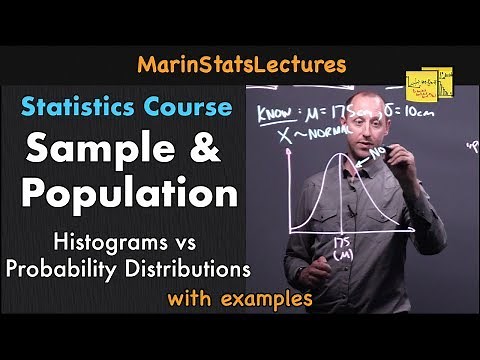 Sample and Population in Statistics | Statistics Tutorial | MarinStatsLectures