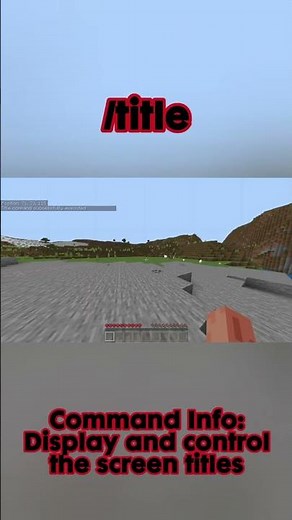 How to use the /title command in Minecraft Bedrock #minecraft #bedrock #tutorial #commands #fyp