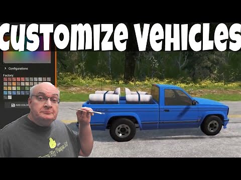 BeamNG Drive - Tutorial: How to modify, create, and save custom vehicle configurations (v 0.24)