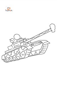 Military Tank coloring page ♥ Free Online!