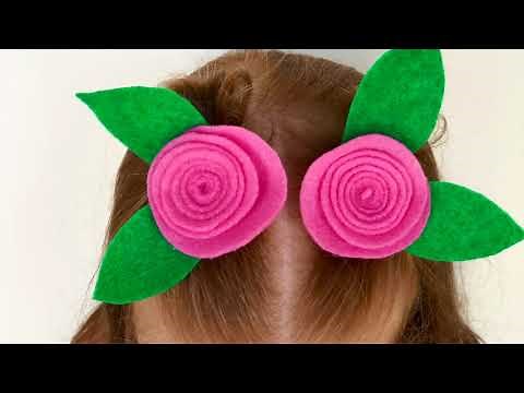 How to Make Easy Felt Flower Roses Tutorial (Felt Rolled Roses)