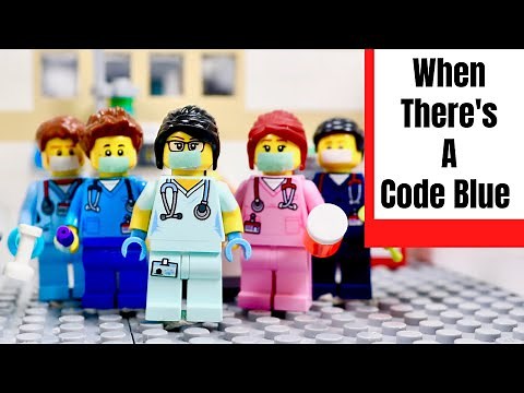 Healthcare Workers During A Code Blue | LEGO Hospital Stop Motion