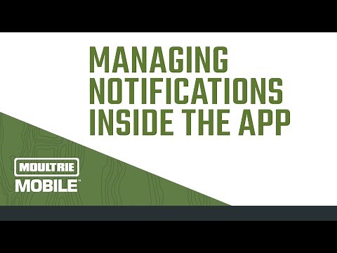 How To Set Notifications In Moultrie Mobile App