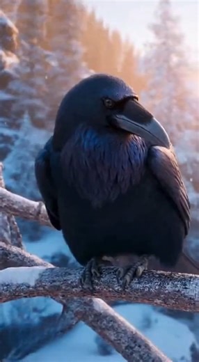 raven outsmarts bigger animals to survive winter #shorts #viral #trending #fyp #explore #ytshorts