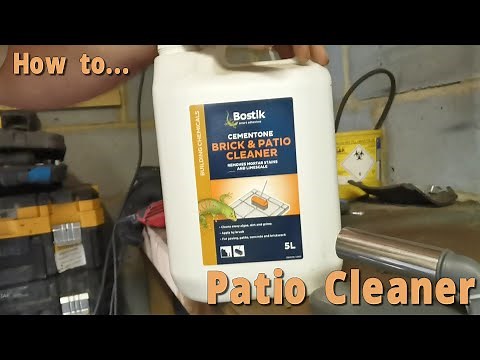 How to clean your Patio with Brick and Patio Cleaner by Bostik (Brick Acid)