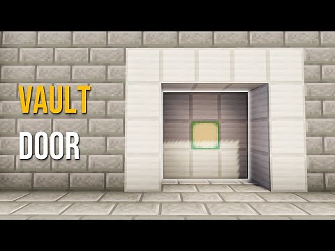 Minecraft: How to make a Vault Door in 3 MINUTES