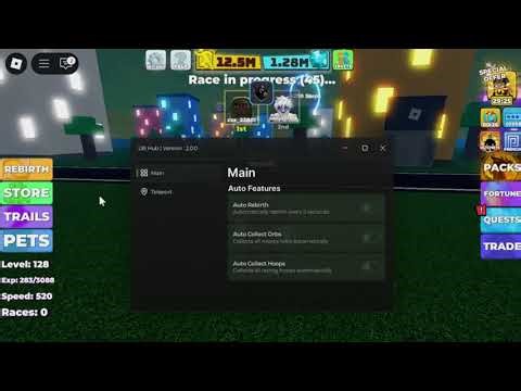 Legends of Speed script – (Auto Rebirth, Auto Collect)