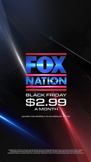 Big Shows. Big Stars. Big SALE. 🚨 Get an annual Fox Nation subscription for just $2.99/month. Sign up now! https://bit.ly/4r1YXjJ | Fox Nation