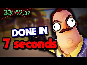 Hello Neighbor Alpha Speedruns are Ridiculous