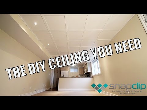 Simple DIY Ceiling Using Snapclip