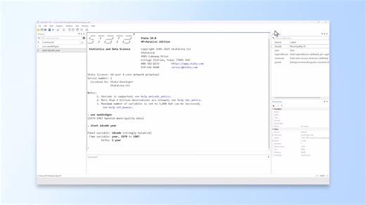 2.5K views · 26 reactions | New in Stata 19: Panel-data vector autoregressive (VAR) models. The new 혅혁혃헮헿 command lets you fit panel-data VAR models to study how related variables evolve across time. Learn how to evaluate models, test for Granger causality, and interpret results with impulse–response functions (IRFs). ▶️ Watch now: https://YouTube.com/watch?v=YztJcjUgxGE&t=1s #Stata #Stata19 #StataTip #StataCommunity #DataScience #StatisticalAnalysis | Stata | Facebook