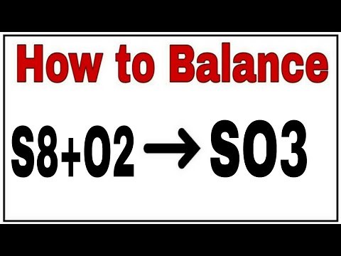 How to balance S8+O2=SO3|Chemical equation S8+O2=SO3|S8+O2=SO3 Balanced equation