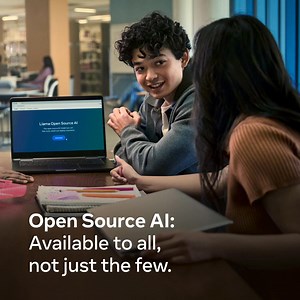 Meta’s open source AI enables start-ups, students, researchers and more to download and build with our models at no cost. | Meta