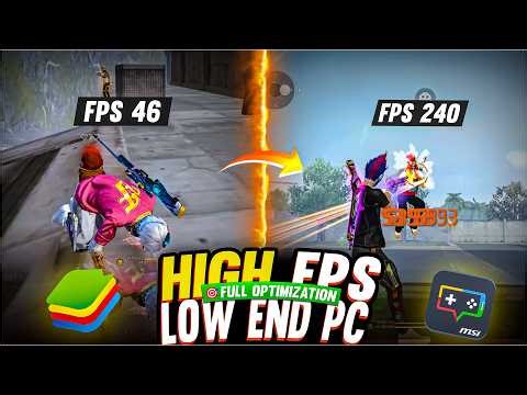 ⚡ FREE FIRE FULL OPTIMIZATION 2025 🚀 | HIGH FPS + NO LAG on LOW END PC | Smooth 240 FPS Free Fire 🎮