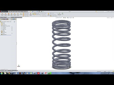 SolidWorks Tutorial: Spring With Variable Pitch