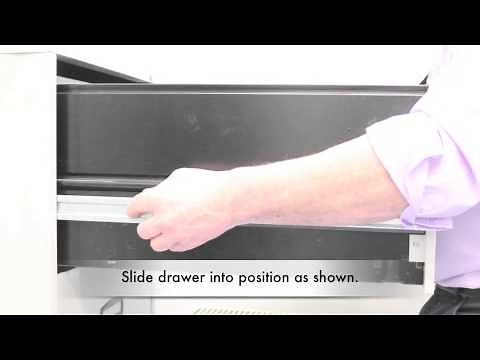 How to remove a filing cabinet drawer