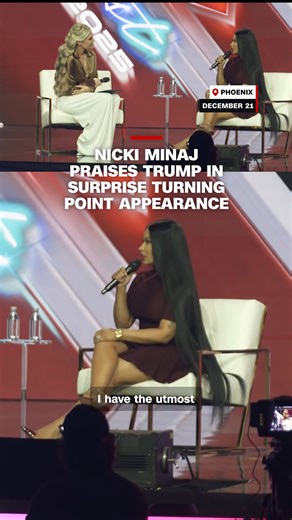 CNN on Instagram: "Rapper Nicki Minaj appeared as a special guest at Turning Point USA's AmericaFest conference, where she spoke with the organization's CEO, Erika Kirk, about the Trump administration."