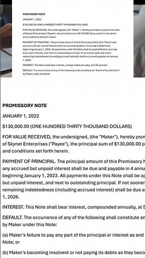 What is a promissory note?
