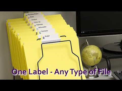 Smead Viewables Premium 3D hanging Folder Tabs and Labels