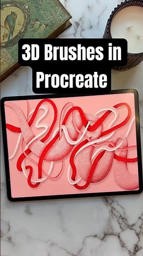 3D Brushes in Procreate! #procreatetutorials #digitalart #3dart
