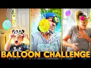 DON'T BREAK the WATER BALLOON! Blind Fold Challenge (FV Family)