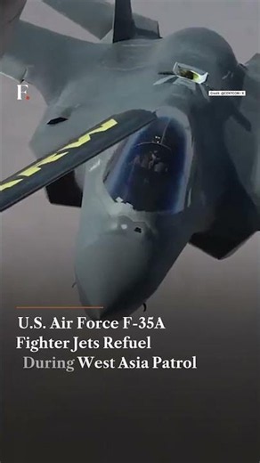U S Air Force F 35A Fighter Jets Refuel During Middle West Patrol | N18 G