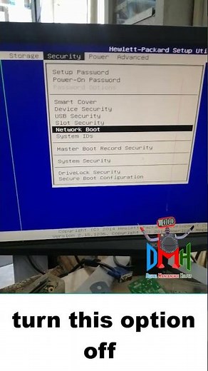 computer stuck on booting / starting PXE over IPV4