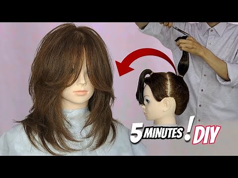 easy! LAYERED HAIRCUT tutorial |DIY