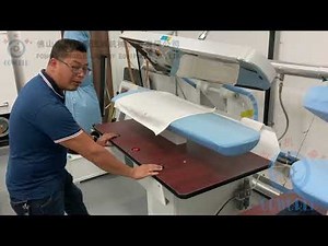 how to use steam ironing press