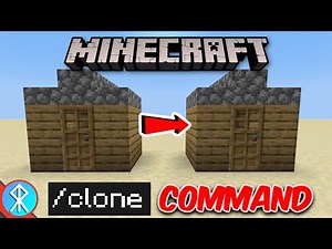 How To Use /Clone Command (Minecraft Bedrock/Java)