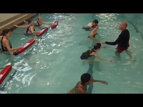 Lifeguarding Drill: Rescue Passive Victim, Shallow, Face-Down, Facing Away, 1 Rescuer