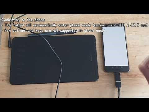 Graphics Tablet - HUION Inspiroy H640P - Unboxing and Testing on a PC, Phone and Tablet.
