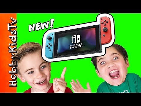 HobbyDad SURPRISES Kids with Nintendo Switch! We Play Video Gaming with HobbyKids
