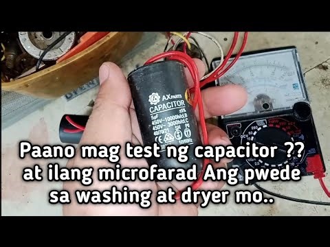 Paano mag test ng capacitor ng washing machine at dryer Watch this Tutorial,,