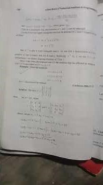 LU Decomposition method ,short triks only 2 minutes bsc math