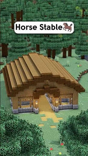 Minecraft Tutorial: Horse Stable 🐴