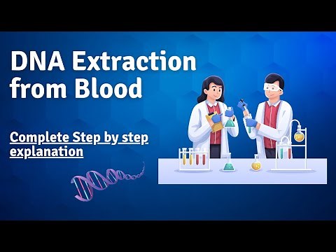 DNA Extraction Steps Step by Step Explained | Full Protocol | DNA extraction from Blood