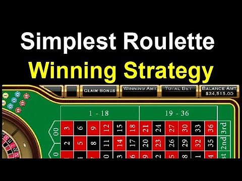 Roulette: Simplest Winning Strategy