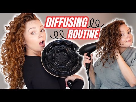 UPDATED DIFFUSING ROUTINE + BEST DIFFUSER FOR WAVY CURLY HAIR
