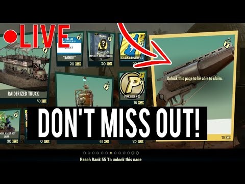 LIVE FALLOUT 76! Helping Players Max Season Fast to Get Unique Rewards! JOIN MY SERVER!
