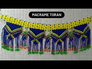 Macrame Toran New Design | Easy and Simple Macrame Toran Tutorial