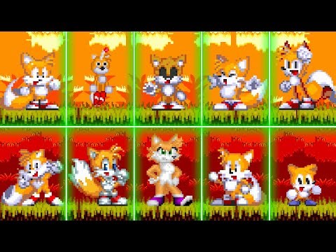 Evolution Of Sonic 3 Mods (Yuda Tails, TN Tails, Cartoon Tails V2, Tails Doll, Tails.Rom)