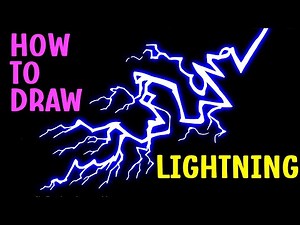 Easy way to Draw LIGHTNING STRIKE