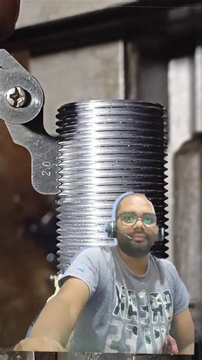 "Threading on a Lathe Machine 🔩 | Precision Metalwork in Action! #shorts"