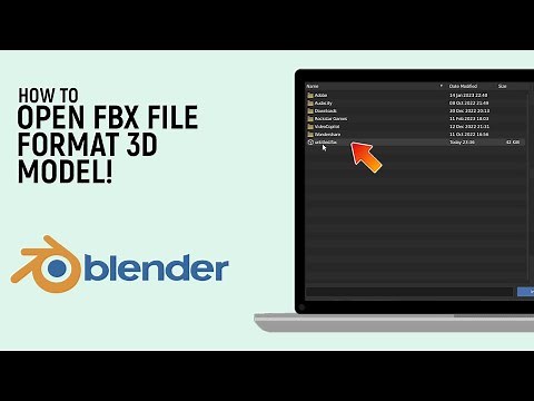 How to Open FBX File Format 3D Models in Blender Software [easy]