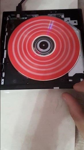 Asus DVD drive test with DVD-R disc