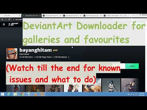 DeviantArt Downloader - How to download DeviantArt galleries and favourites