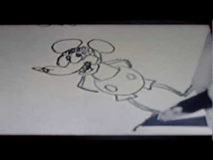Walt Disney Drawing Mickey Mouse