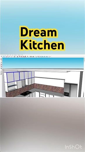 Sketchup modelling / 🔥Kitchen Design / Sketchup interior Design